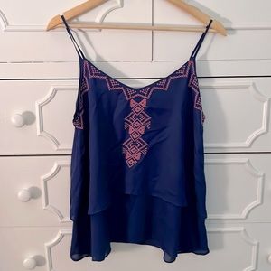 NWT Francesca’s Collections Tiered Flowy Tank Size Medium